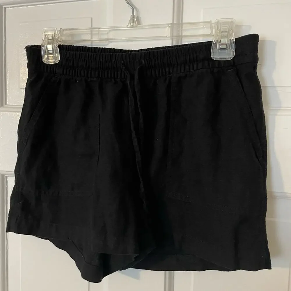J Crew Linen Blend Pull On Shorts